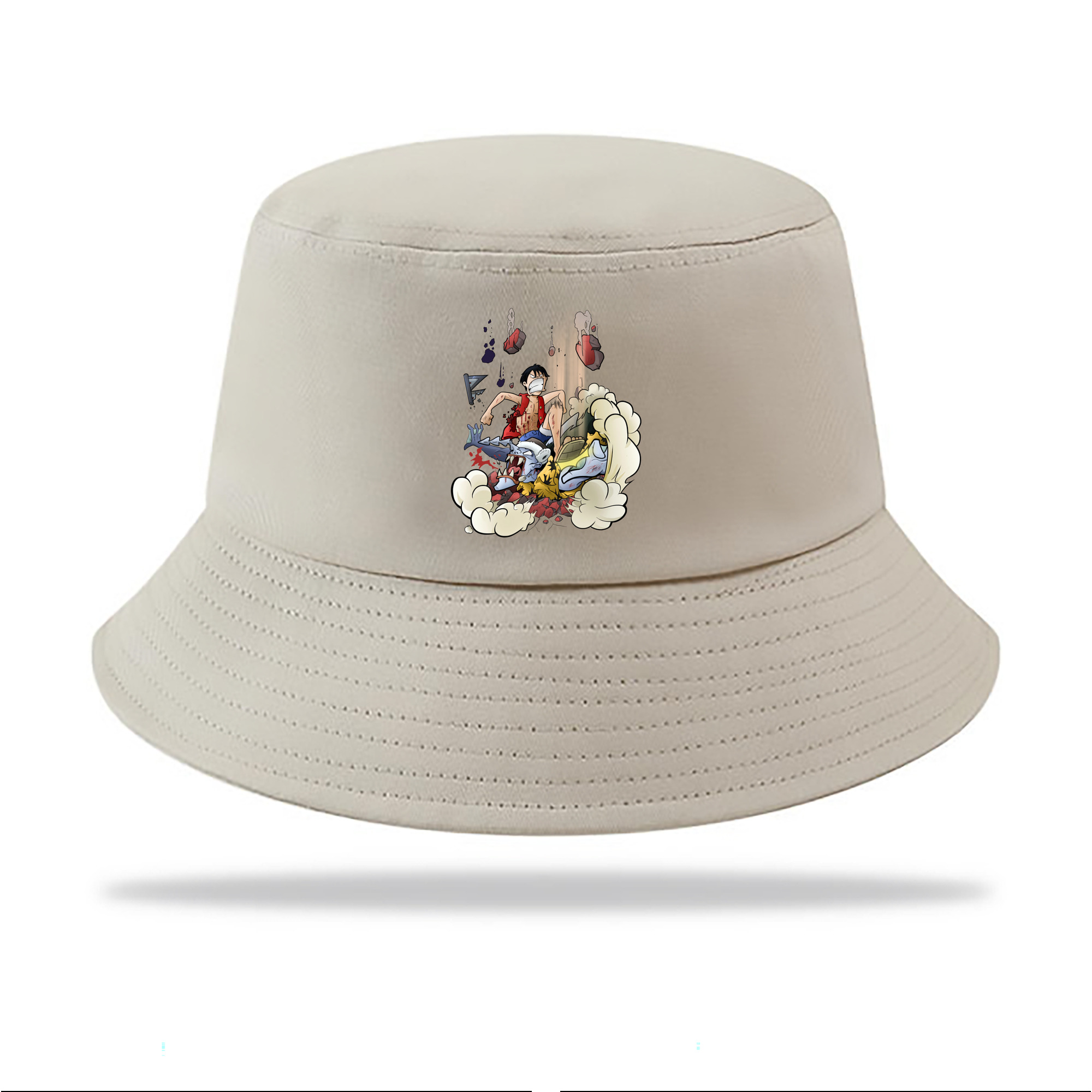 ワンピース モンキー・D・ルフィ ONE PIECE Monkey D. Luffy アウトドア日除けバケットハット